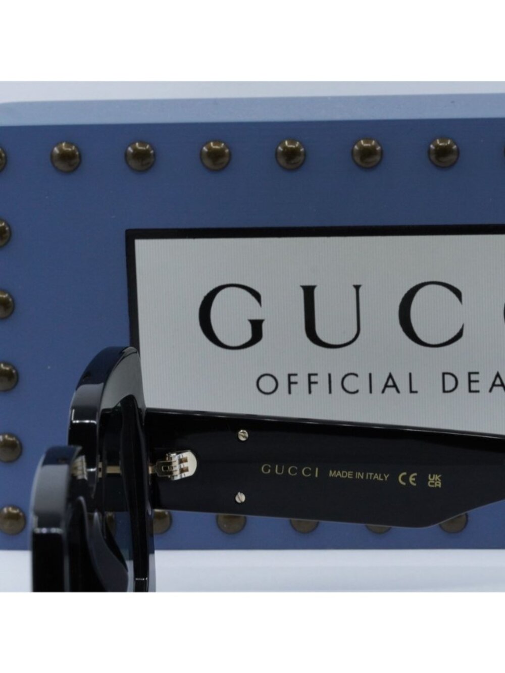 Gucci GG1547S 001 Square Women Sunglasses - Black / Grey - Picture 3 of 10